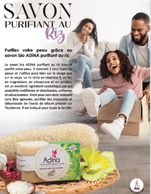 Savon Artisanal Naturel purifiant au riz